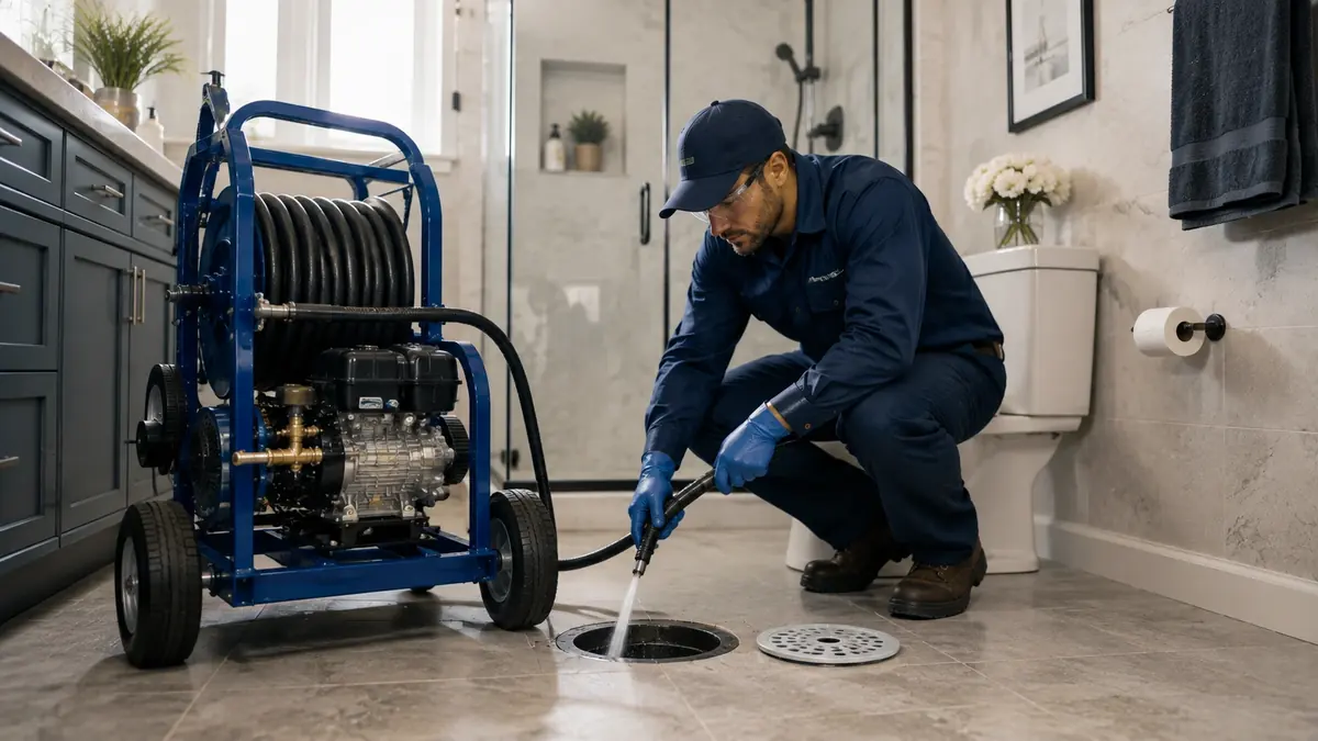 Bathroom Drain Hydro Jetting in Maricopa