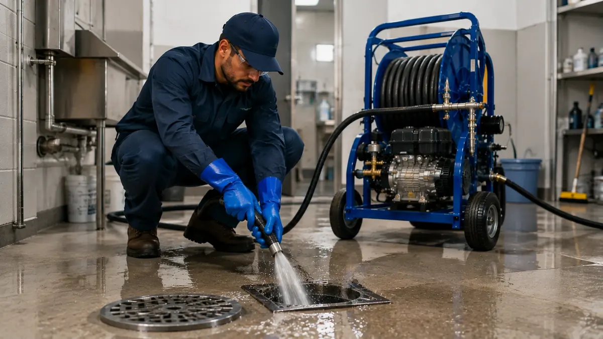 Floor Drain Hydro Jet Cleaning in Maricopa