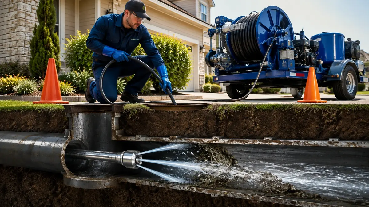 Main Sewer Line Hydro Jet Cleaning in Maricopa