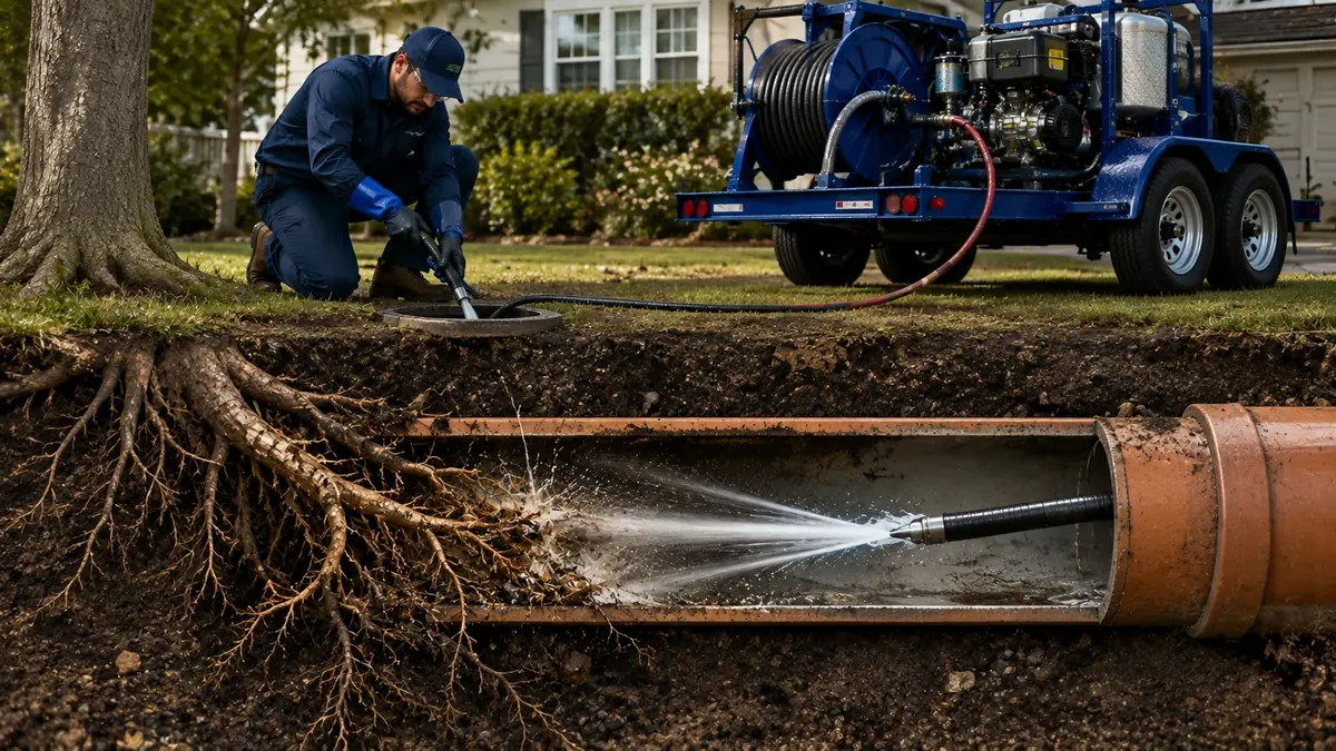 Tree Root Removal with Hydro Jetting in Maricopa